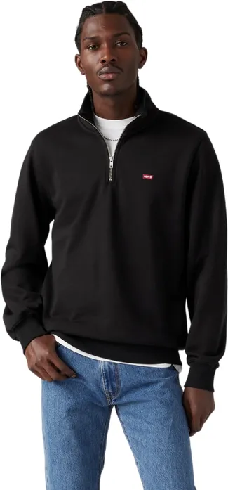 Толстовка Levis ORIGINAL HM 1/4 ZIP BLACKS (A8606-0000) купить за